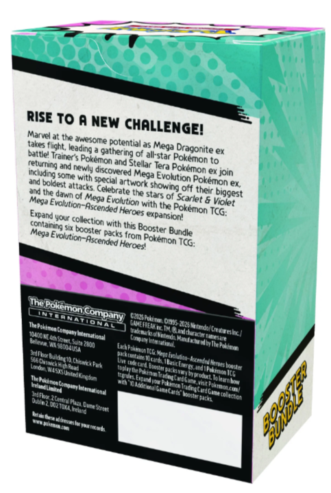 Pokémon TCG: Mega Evolution Ascended Heroes Booster Bundle