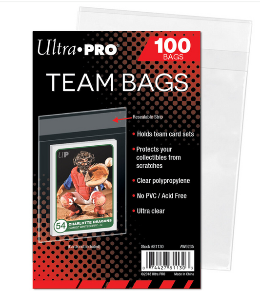 Ultra PRO Team Bags Resealable – 100 st
