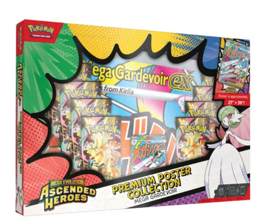 Pokémon TCG Mega Evolution Ascended Heroes Premium Poster Collection (Gardevoir)