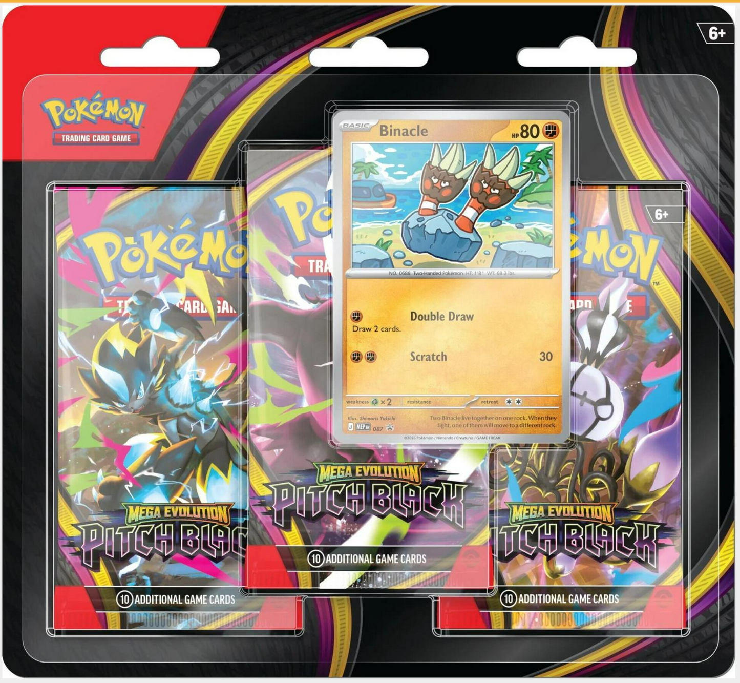 Pokemon ME5 Pitch Black 3-Pack Booster Blister