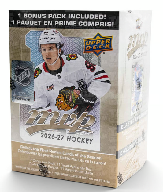 Upper Deck Entertainment 2026-27 MVP Hockey Cards Blaster Box