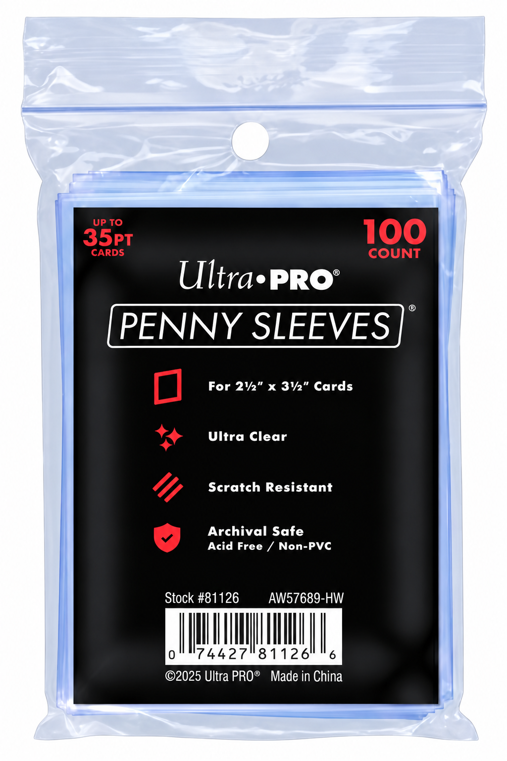 Ultra PRO Standard Sleeves Regular Soft Card