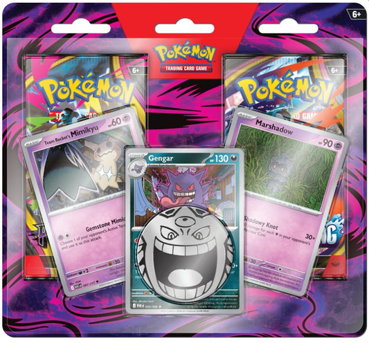 Pokémon TCG: Enhanced 2-Pack Blister – Gengar, Marshadow & Team Rocket’s Mimikyu
